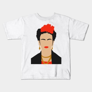 Vector Simple Frida Kahlo Kids T-Shirt